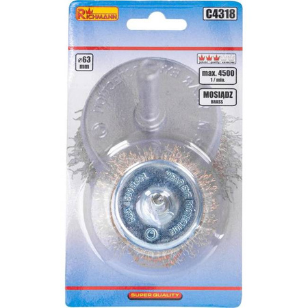 RICHMANN SZCZOTKA DO WIERT.DOCZOŁOWA 65MM MOS. K22030 C4318