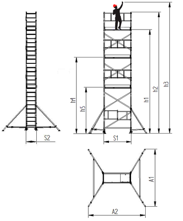 LEVVEL RUSZTOWANIE EASYGATE 900 S1000-0112