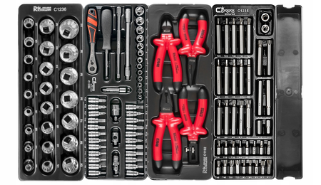 Richmann wózek warsztatowy z wyposażeniem - szeroki 268 elementów C1313