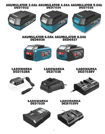 DEDRA AKUMULATOROWA LAMELOWNICA 18V DED6916