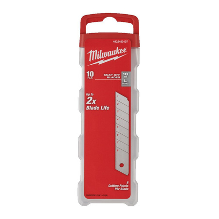 MILWAUKEE OSTRZA WYMIENNE 18MM 10SZT.