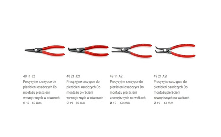 Knipex zestaw 4 sztuk szczypiec segera 001957V01