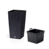 PROSPERPLAST Doniczka  RATO SQUARE antracy DRTS325-S433