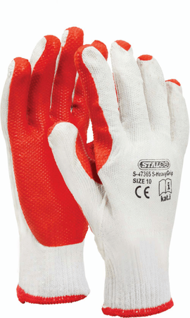 STALCO RĘKAWICE POLIESTROWE "S-HEAVY GRIP" 10" S-47365 STALCO