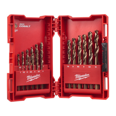 MILWAUKEE WIERTŁA KOBALT DO METALU 19 SZTUK 1-10MM 4932352470