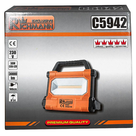Richmann lampa halogenowa COB-LED 30W,3000LM 230V C5942