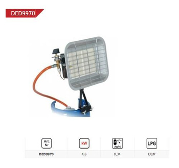 DEDRA PROMIENNIK GAZOWY NA BUTLĘ 4,6kW
