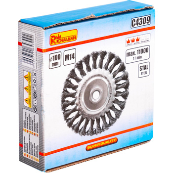 RICHMANN SZCZOTKA DO SZLIFIE. SKRĘTNA TARCZ. 100mm C4309