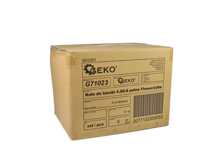 Koło do taczki 4.00-8 pełne PU Flower żółte Koło do taczki 4.00-8 pełne PU Flower żółte