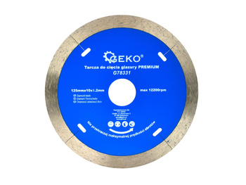 GEKO TARCZA DO CIĘCIA GLAZURY 125X10X1,2