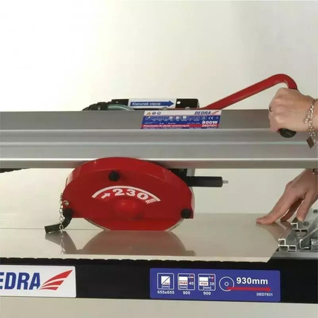 Dedra przecinarka stołowa do ceramiki 800W 230mm 93cm DED7831