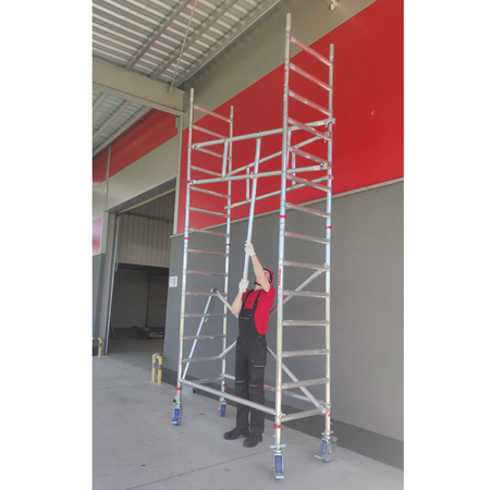 Faraone wieża jezdna Top System ze schodami 135×180 CM 6,4M G1-54