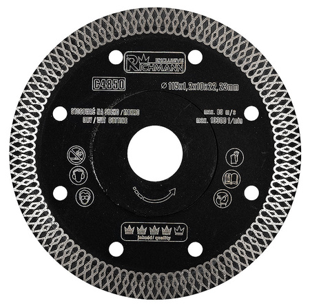 Richmann tarcza diamentowa cienka 115x1.2mm Exclusive C4850