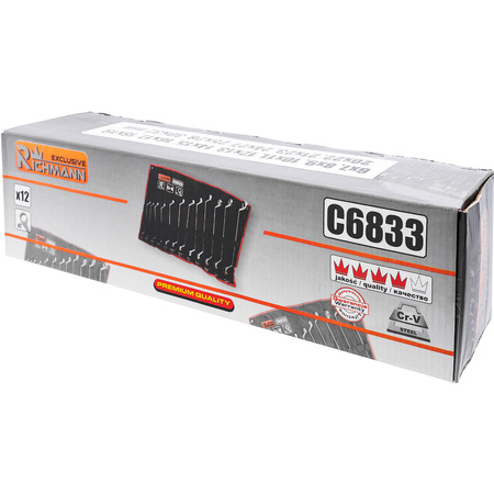 Richmann klucze oczkowo-gięte komplet 6-32mm 12 elementów C6833