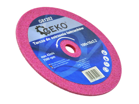 GEKO TARCZA DO OSTRZENIA ŁAŃCUCHÓW 100x10x3,2