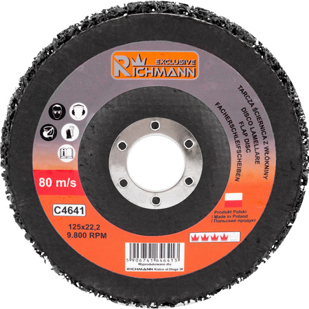 TARCZA ŚCIERNICA Z WŁÓKNINY 125 MM