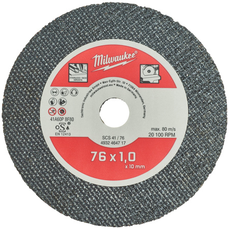 MILWAUKEE TARCZA DO METALU 76MM