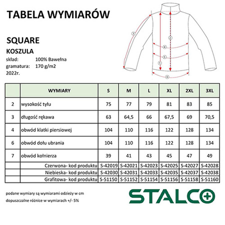 Koszula flanelowa Stalco Czerwona