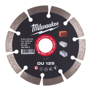 MILWAUKEE TARCZA DIAMENTOWA SEGMENTOWA 125X22,2MM