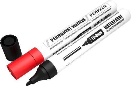 STALCO MARKER PERMANENTNY 1,5-3MM CZERWONY PERFECT S-76023