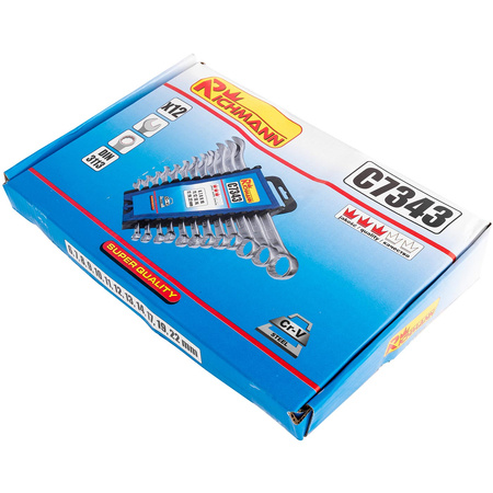 Richmann klucze polerowane główki 6-22mm 12 elementów C7343
