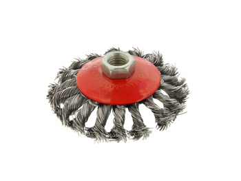 GEKO SZCZOTKA DRUCIANA BOCZNA PLECIONA 100MM M14