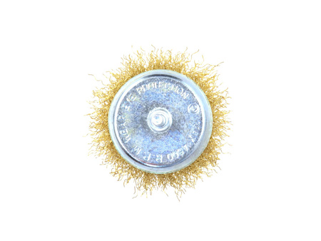 GEKO SZCZOTKA CZOŁOWA MOSIĘŻNA 75MM Z TRZPIENIEM