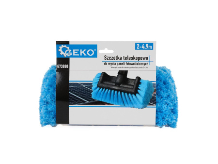 GEKO Szczotka teleskopowa do mycia paneli 2-4,9m G73880