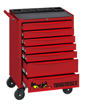 Tengtools wózek narzędziowy 302 elementy TCW707EV z wyposażeniem