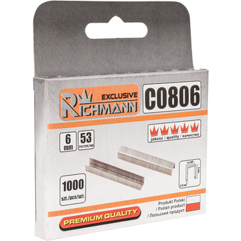 RICHMAN ZSZYWKI 6MM TYP 53 OPAK. 1000SZT C0806