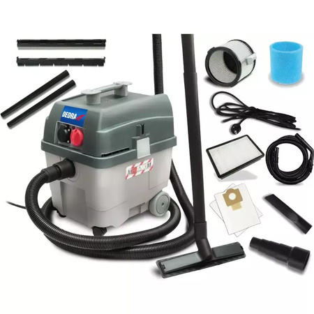 DEDRA ODKURZACZ PRZEMESŁOWY 1,4KW 27L DED6604