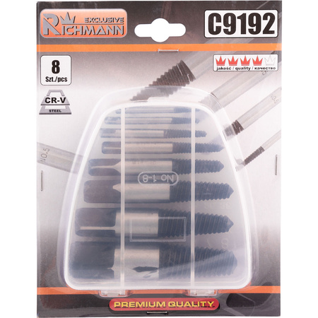 Richmann komplet wykrętaków 8 elementów M3-M50 C9192