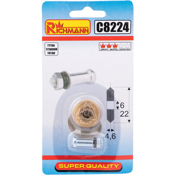 RICHMANN KÓŁKO DO GLAZURY 22X6X4,6 TYTANOWE C8224