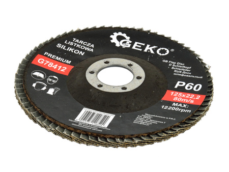 GEKO ŚCIERNICA LISTKOWA 125MM P60
