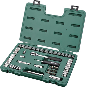 Sata zestaw 65 kluczy nasadowych 1/4" 3/8" ST09011SJ