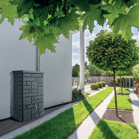 Zbiornik na deszczówkę Maurano-smooth gray 300L RMU300-429U