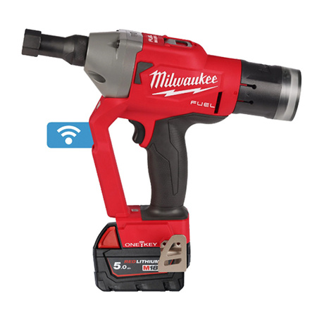 Milwaukee Zestaw w walizce Nitownica M18ONEFLT + 2 akumulatory 5ah + szybka ładowarka