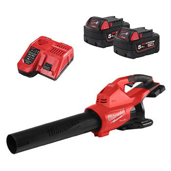 Zestaw Dmuchawa Mulwaukee 2X18V M18F2BL + Ładowarka + Dwa akumulatory 5aH