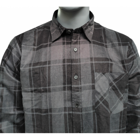 Koszula flanelowa Stalco Szara