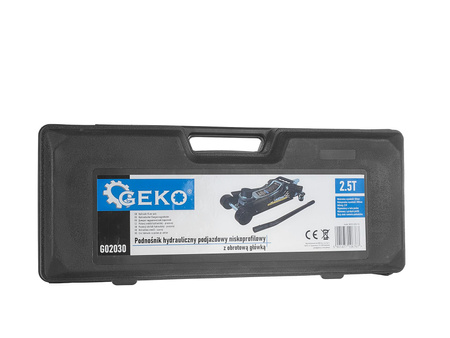 GEKO PODNOŚNIK HYDRAULICZNY ŻABA NISKI PROFIL OBR. GŁ 2,5T G02030