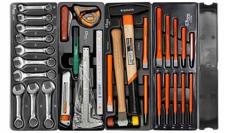 Richmann wózek warsztatowy z wyposażeniem - szeroki 268 elementów C1313