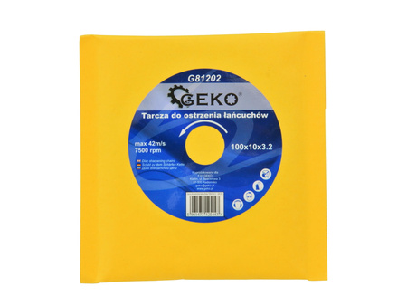 GEKO TARCZA DO OSTRZENIA ŁAŃCUCHÓW 100x10x3,2