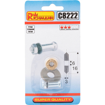 RICHMANN KÓŁKO DO GLAZURY 16X6X3 TYTANOWE C8222