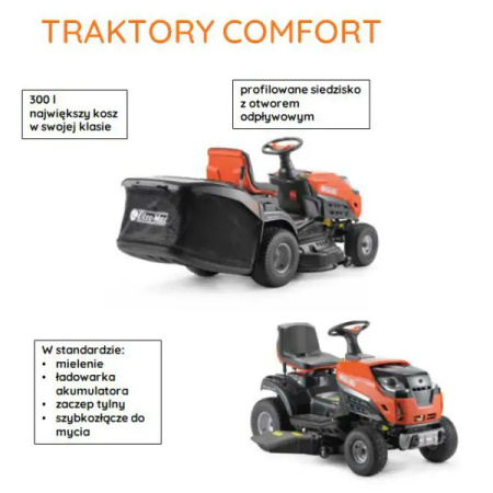 Oleo-Mac Traktorek ogrodowy OM92R/19KV 586cc 68059001