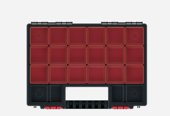 KISTENBERG  ORGANIZER NARZĘDZIOWY NORB 344 x 249 x 50 CZERWONY