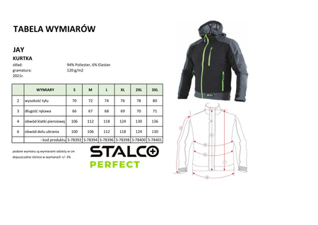 Kurtka softshell męska Jay szary sportowa 