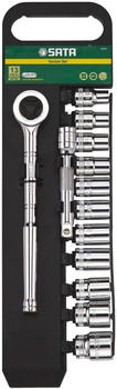 Sata zestaw 13 kluczy nasadowych 1/2"