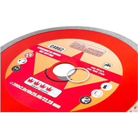 Tarcza diamentowa pełna cienka 200x2x25,4/22,23mm