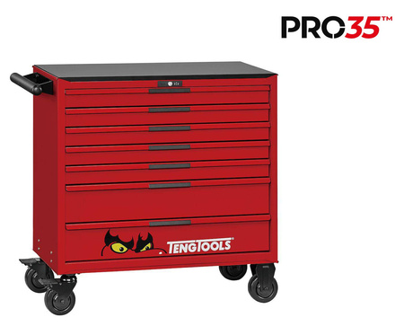 Wózek narzędziowy TKW37R663T PRO35TM wraz z zestawem narzędzi - 663 elementy