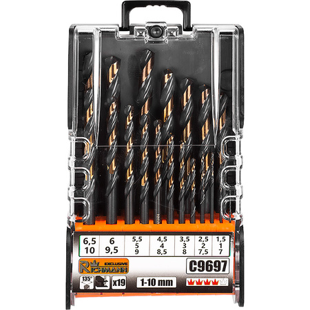 Richmann wiertła do metalu HSS 1-10mm 10 sztuk C9697